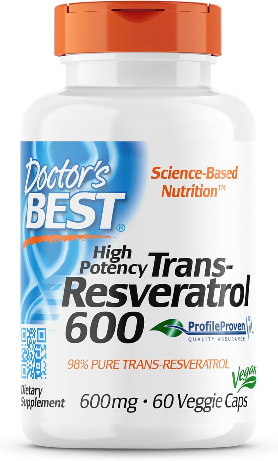 High Potency Trans-Resveratrol & Fisetin Capsules for Cellular Health - Doctor's Best Formula