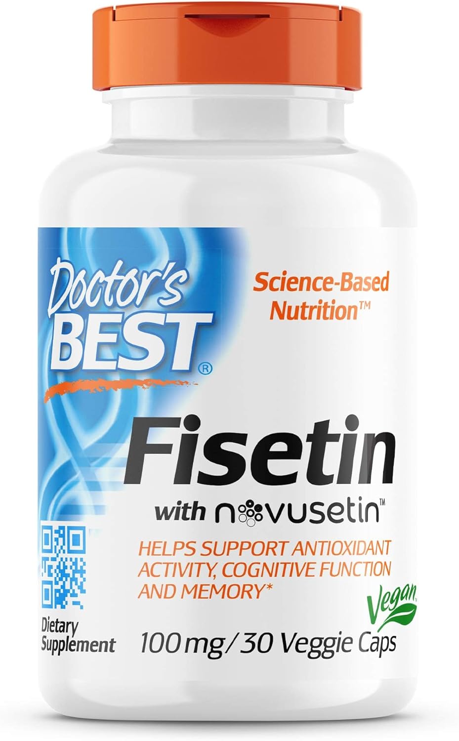 High Potency Trans-Resveratrol & Fisetin Capsules for Cellular Health - Doctor's Best Formula