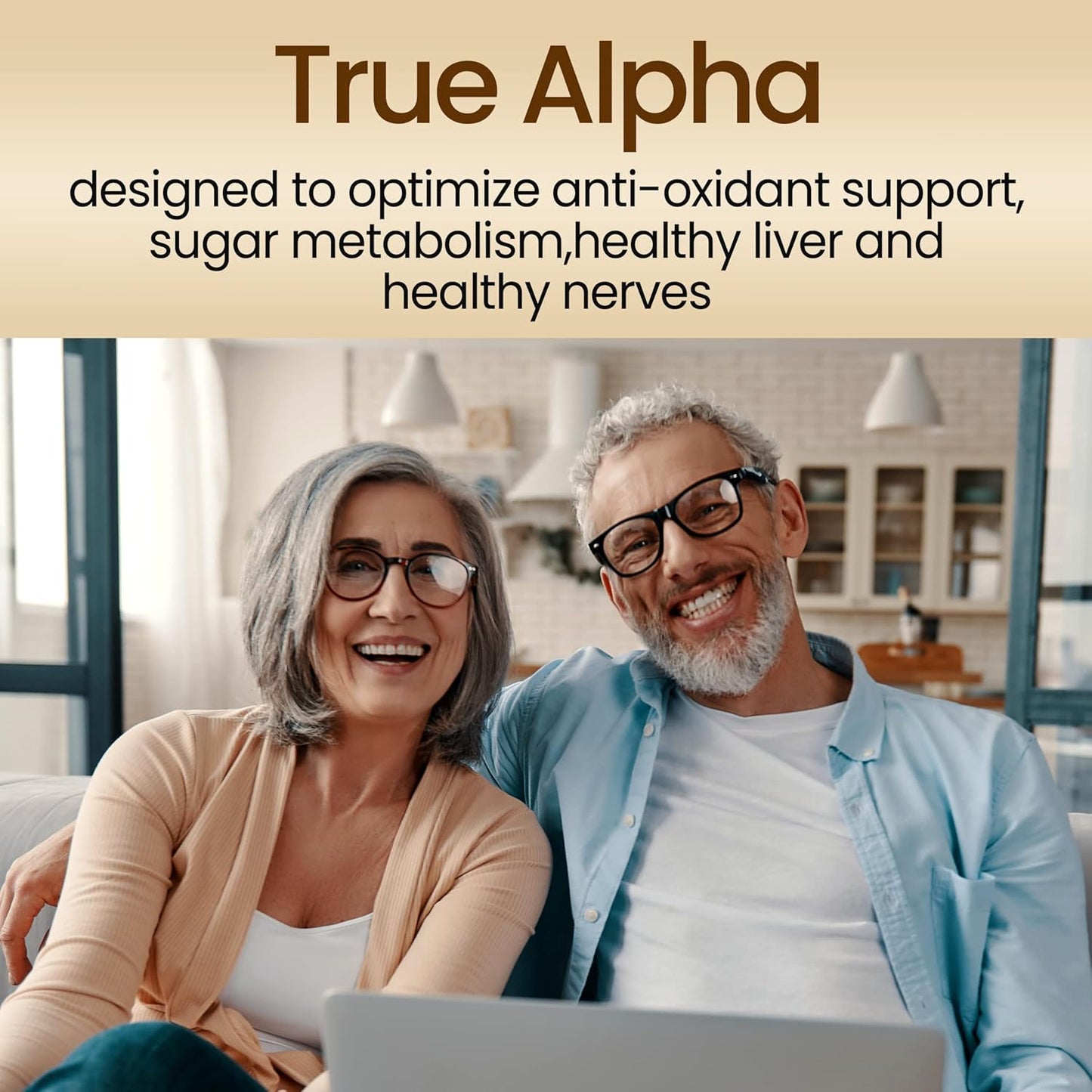 High Potency TRUEMED Alpha Lipoic Acid 600mg - Antioxidant Supplement for Energy, Cellular Health, Immune Support, Skin, Aging, Metabolism - 60 Capsules