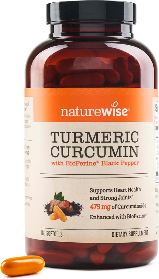 High Potency Turmeric Curcumin with BioPerine for Joint & Immune Support - 2250mg, 95% Curcuminoids - Vegan, Non-GMO - 90 Count