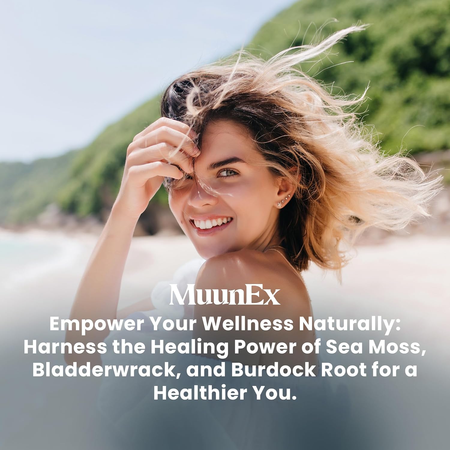 High-Potency Vegan Sea Moss Capsules with Bladderwrack and Burdock Root for Overall Health and Immunity Support - Made in The USA - 60 Superfood Capsules