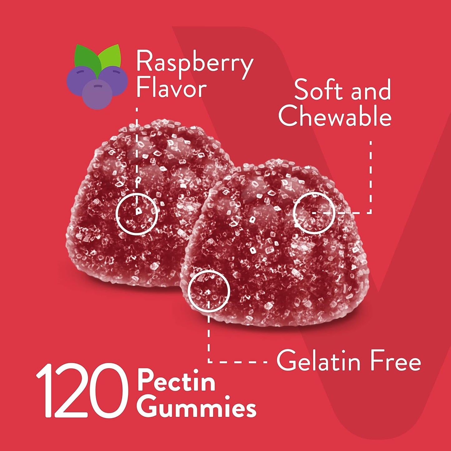 High-Potency Vegan Vitamin B12 Gummies for Energy & Immune Support - 1000mcg Raspberry Flavored Chewables for Adults & Teens - Gelatin & Gluten Free
