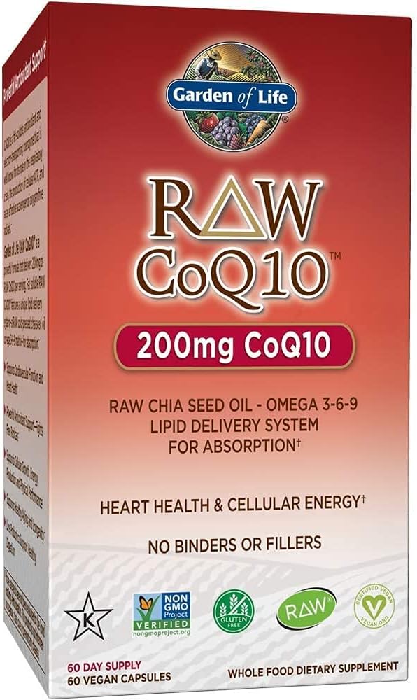 High Potency Vegetarian Omega 3 6 9 Supplement with Raw CoQ10, Chia Seed Oil, Whole Food Nutrition, and Zinc - 30mg Raw Zinc and Vitamin C Multimineral Supplement