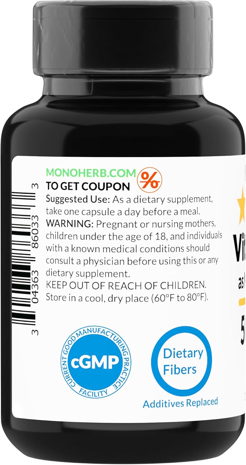 High Potency Vitamin B12 Methylcobalamin Supplement - 90 Veg Capsules - 5000 mcg B12 Methyl Formula