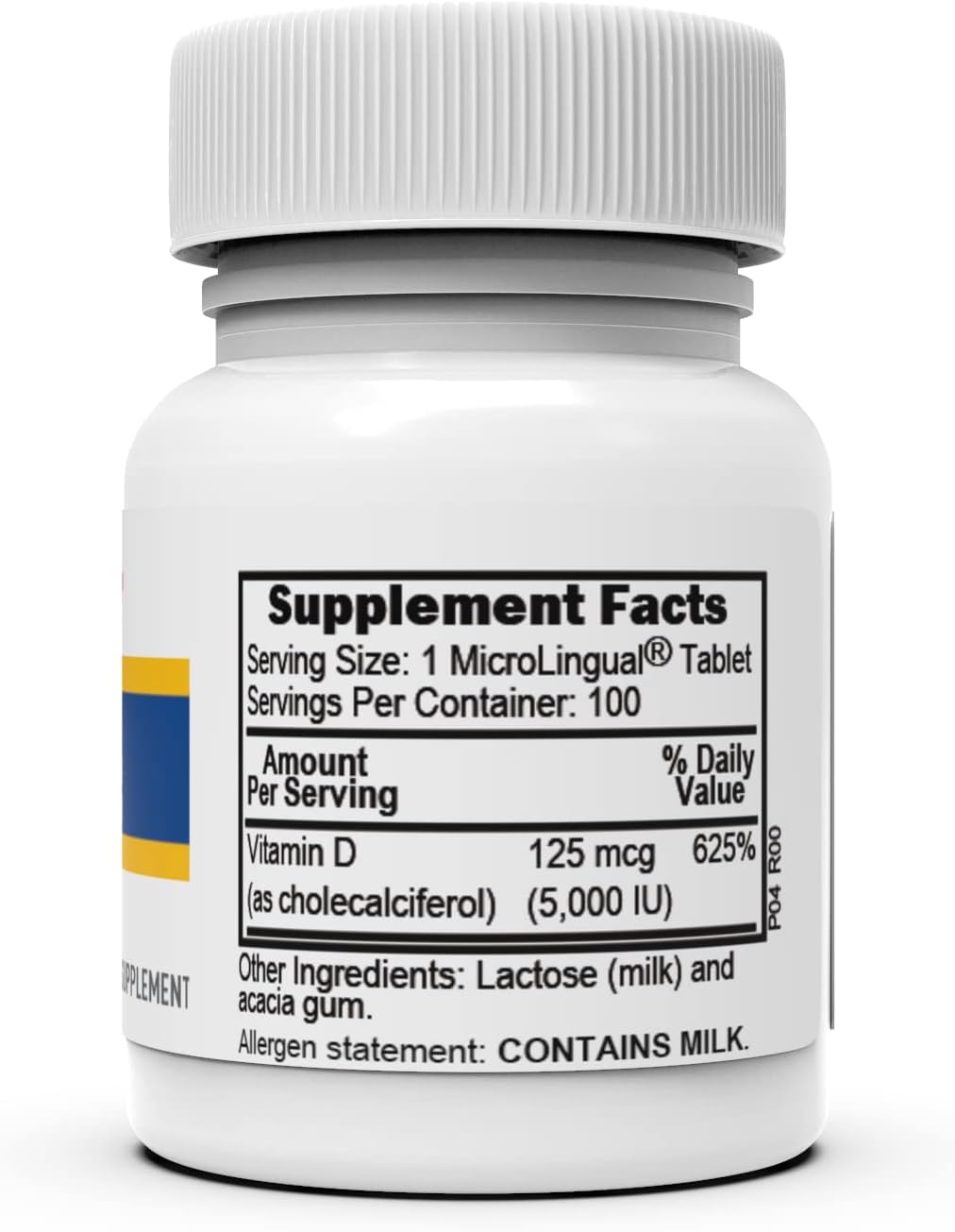 High Potency Vitamin D3 5,000 IU - 100 Tablets for Immune Health & Bone Support