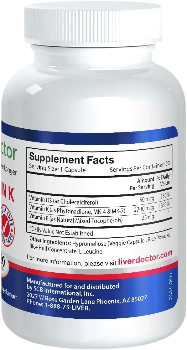 High-Potency Vitamin K Supplement for Liver Health