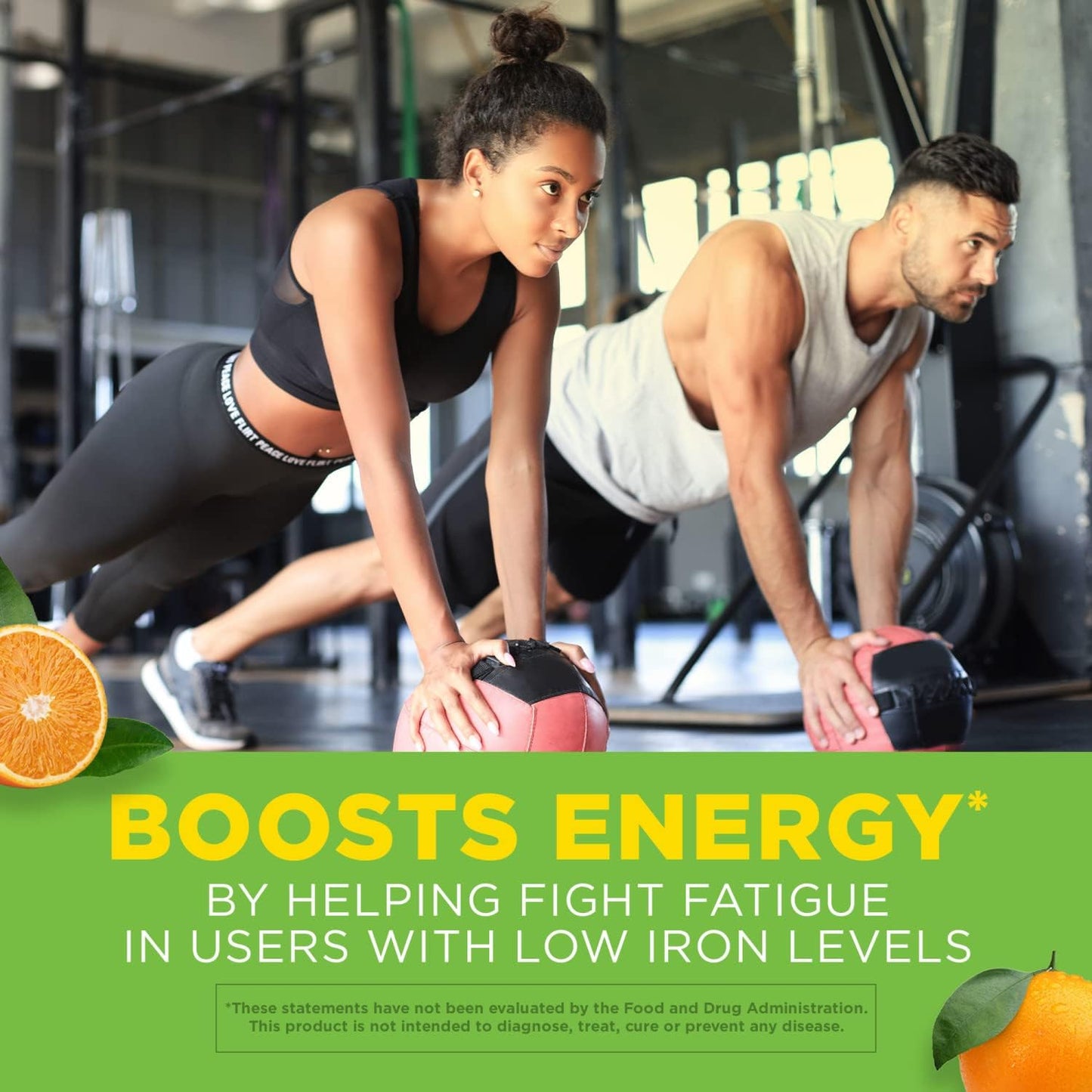 High Potency Vitron-C Iron Supplement for Immune Support - Daily Iron & Vitamin C Supplement