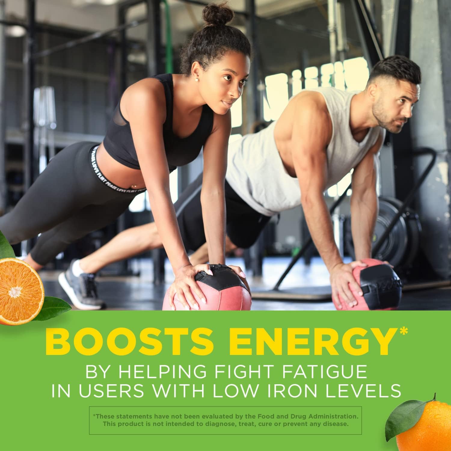 High Potency Vitron-C Iron Supplement for Immune Support - Daily Iron & Vitamin C Supplement