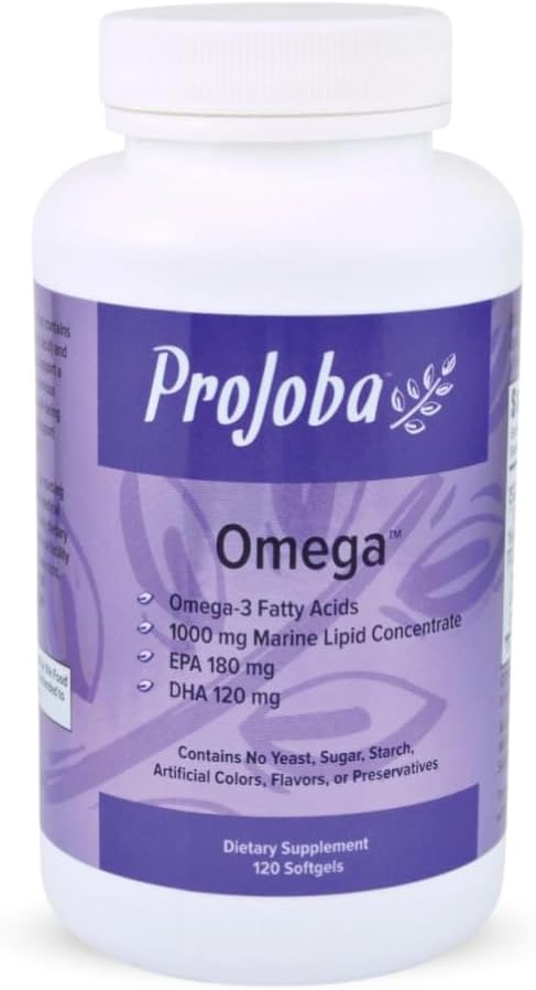 High-Potency Youngevity Projoba Omega™ Softgels with 1000 mg Omega-3 for Brain and Heart Health - Pack of 240