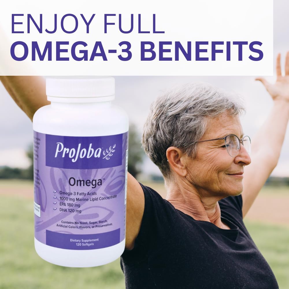 High-Potency Youngevity Projoba Omega™ Softgels with 1000 mg Omega-3 for Brain and Heart Health - Pack of 240