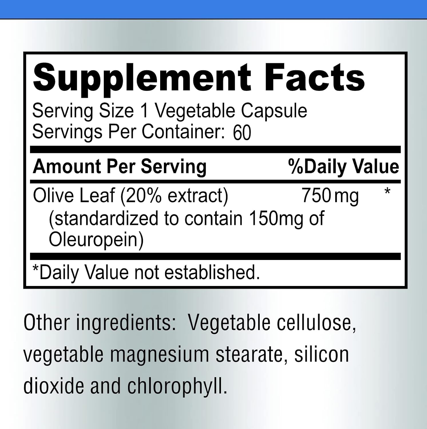 High-Potency YUMMYVITE Olive Leaf Extract Capsules - 20% Oleuropein - 750mg - Vegetarian - Immune Support & Antioxidant - 60 Count - BoostGo Australia