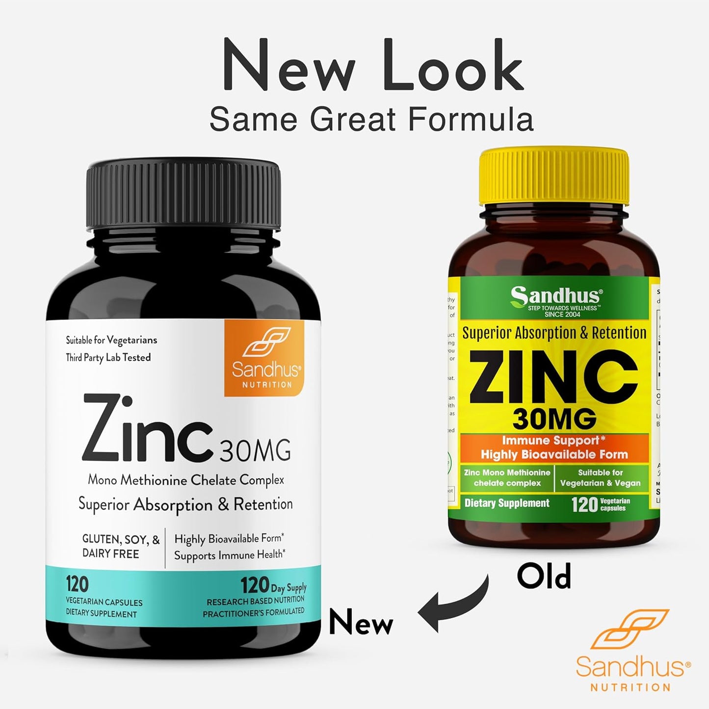High Potency Zinc 30mg Supplement 120 Count | Immune & Antioxidant Support | 4 Month Supply | Made in USA | Superior Absorption Capsules