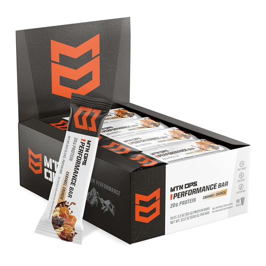 High Protein Caramel Crunch Bars with Whey Isolate & Collagen - 10 Count