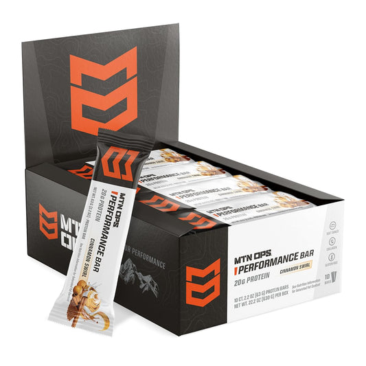 High Protein Frosted Cinnamon Swirl Bars with Whey Isolate & Concentrate, Collagen, Low Sugar, 10 Count
