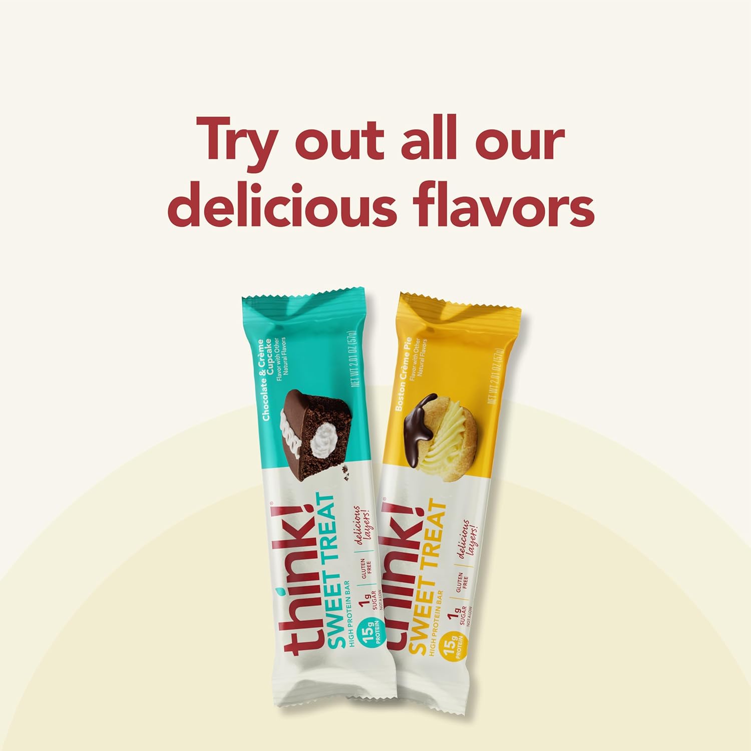 High Protein Gluten Free Kosher Friendly Boston Creme Pie Protein Bars - 10 Count