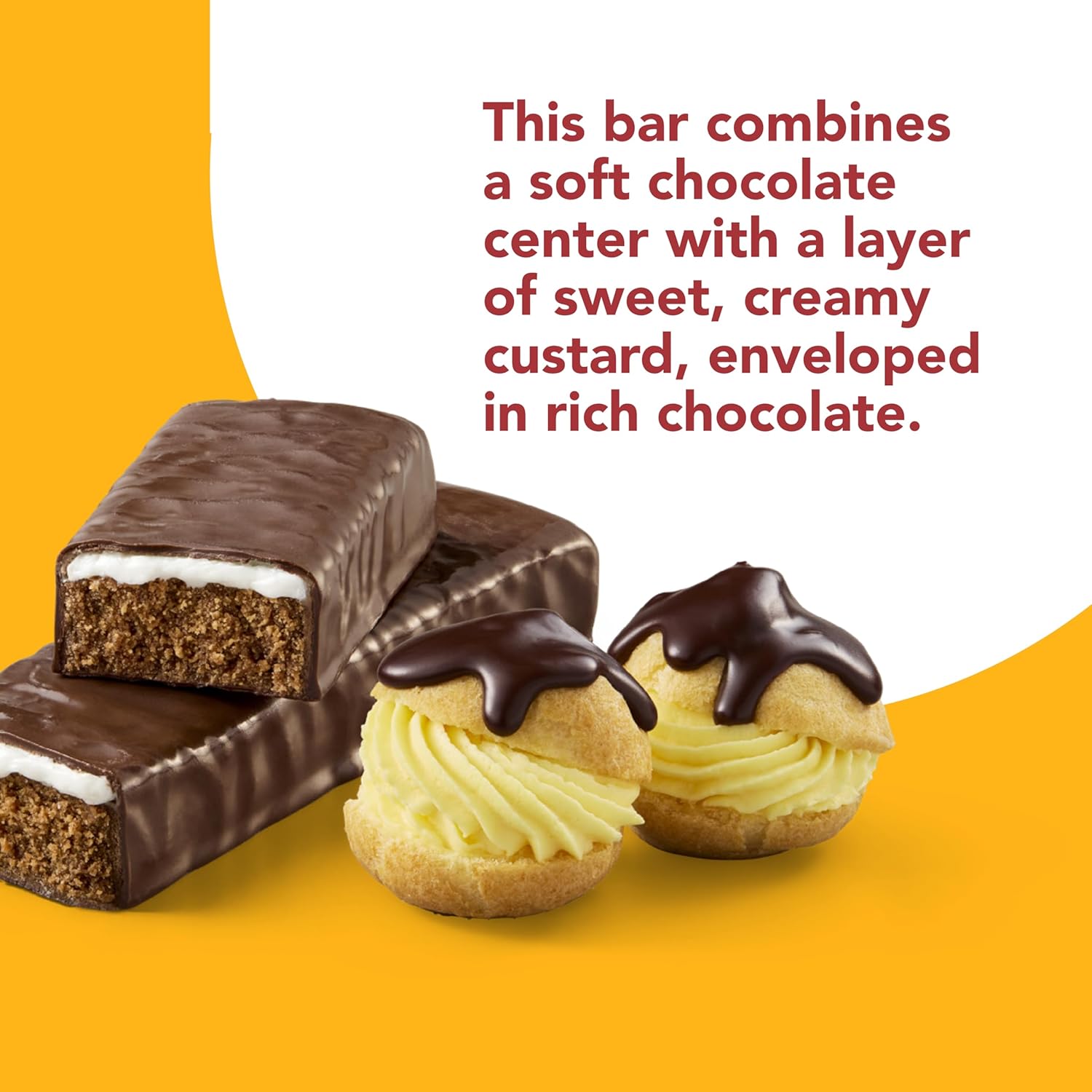 High Protein Gluten Free Kosher Friendly Boston Creme Pie Protein Bars - 10 Count