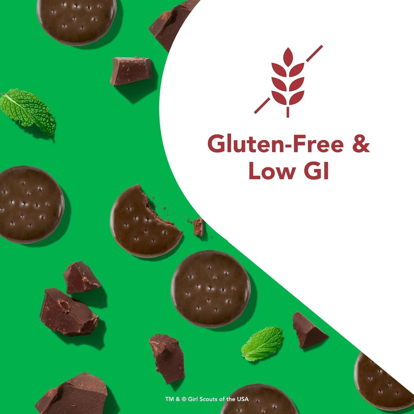 High Protein Gluten-Free Kosher Friendly Nutrition Bars - Girl Scouts Thin Mint Flavor - 2.1 Oz per Bar, 10 Count