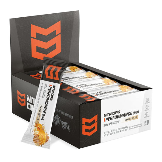High Protein Peanut Butter Bliss Bars with Whey Isolate & Concentrate, Collagen, Low Sugar, Gluten Free - Pack of 10