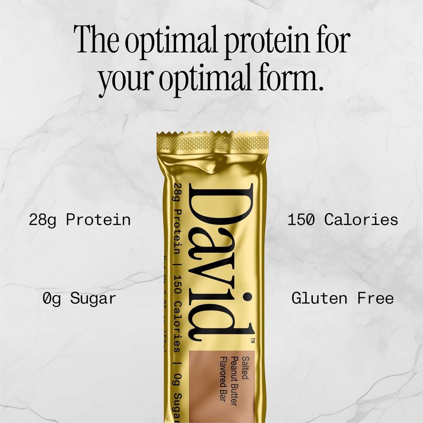 High Protein Salted Peanut Butter Protein Bar - Pack of 12 (28g Protein, 150 Calories, Sugar Free) Gluten Free Low Carb Snack