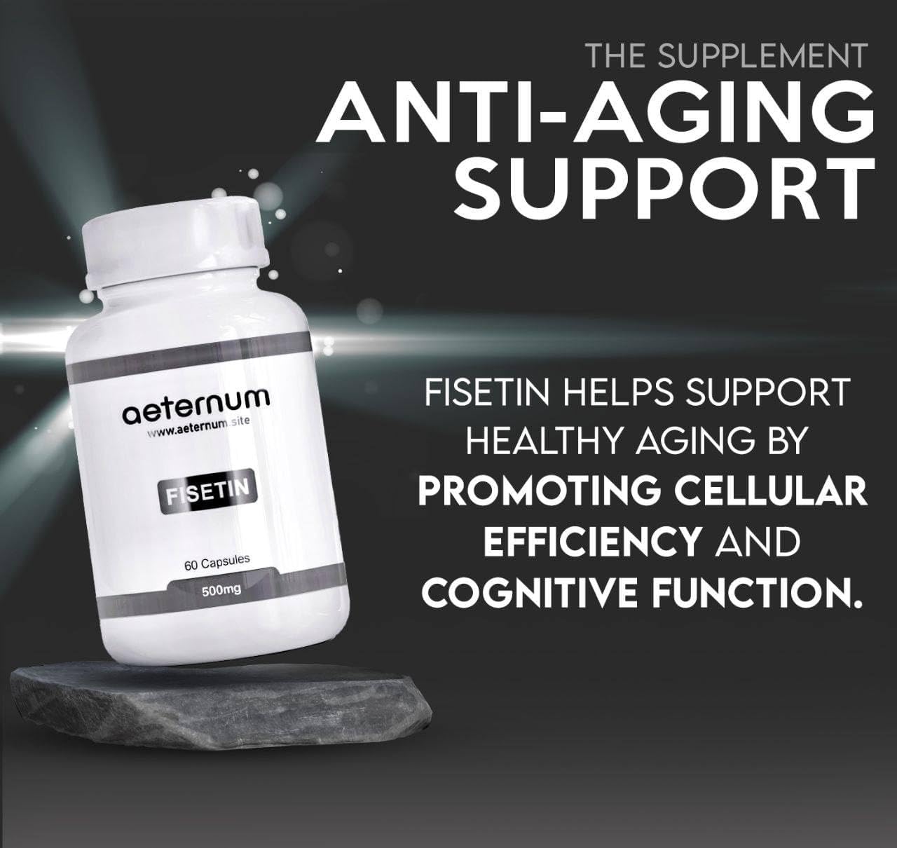 High-Quality Aeternum Fisetin Capsules for Optimal Health and Wellness