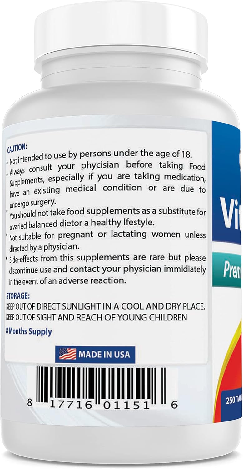 High Quality Best Naturals Vitamin B6 Supplement - 50 mg, 250 Tablets