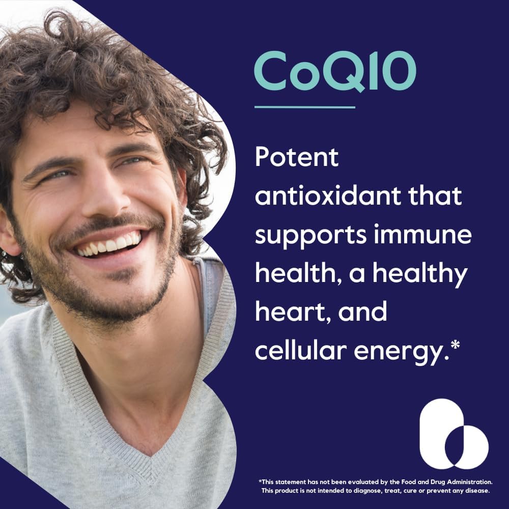 High Quality BESTVITE CoQ10 200mg Capsules - 120 Vegetarian, Fermented, Vegan, Gluten Free, Non GMO Formula