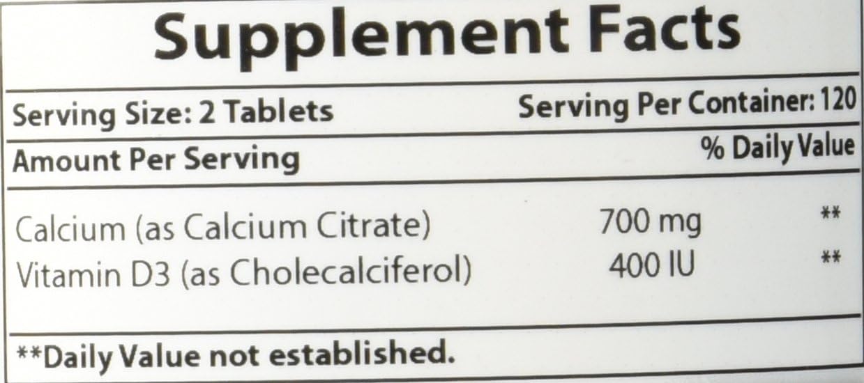 High-Quality Calcium Citrate with Vitamin D-3 in 240 Tablets - 240 Count Pack - BoostGo Australia