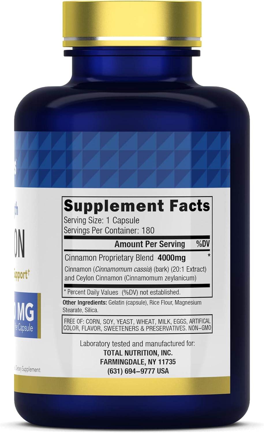High-Quality Cinnamon Complex with Ceylon Cinnamon for Optimal Health Support