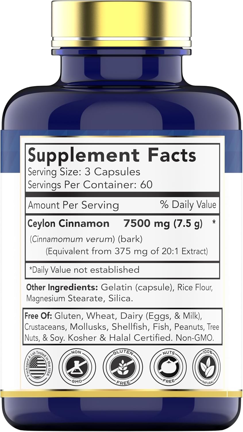 High-Quality Cinnamon Complex with Ceylon Cinnamon for Optimal Health Support