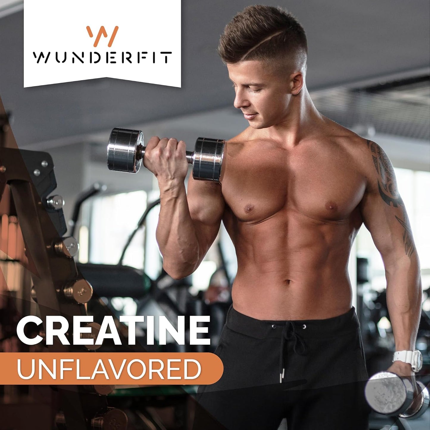 High-Quality Creatine Monohydrate Supplement by Wunderfit Labs - Boost Muscle Strength and Performance