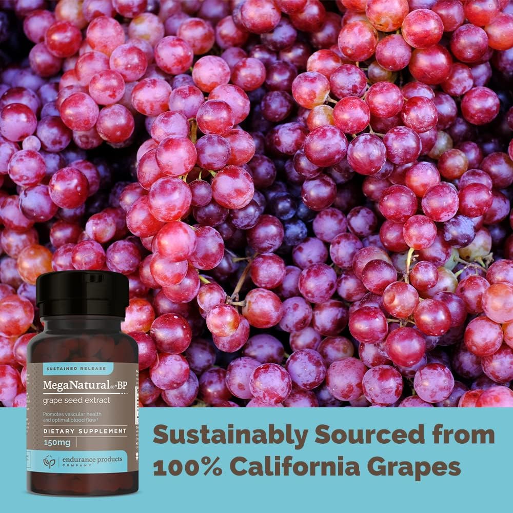 High-Quality Endurance Products: Grape Seed Extract & Extended-Release Niacin - 320 Tablets for Heart Health & Energy Boost