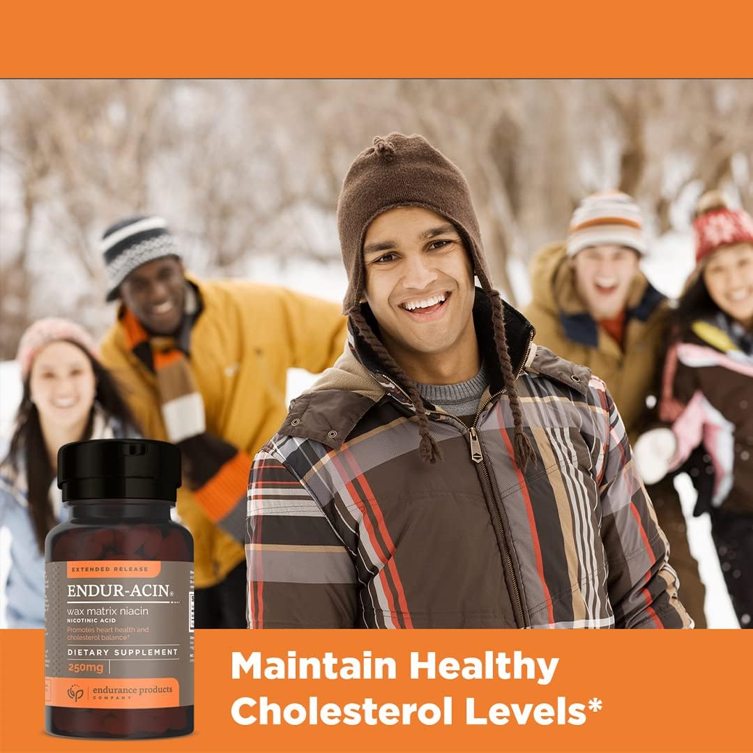 High-Quality Endurance Products: Grape Seed Extract & Extended-Release Niacin - 320 Tablets for Heart Health & Energy Boost