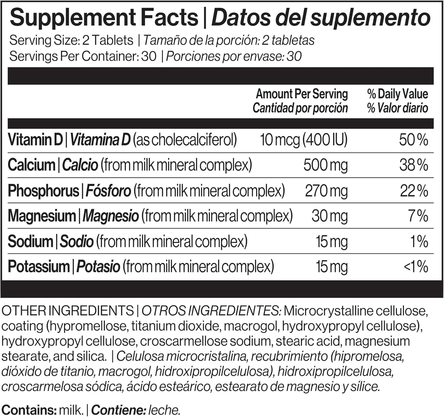 High-Quality Immunotec Calcium Supplement Derived from Milk Sources