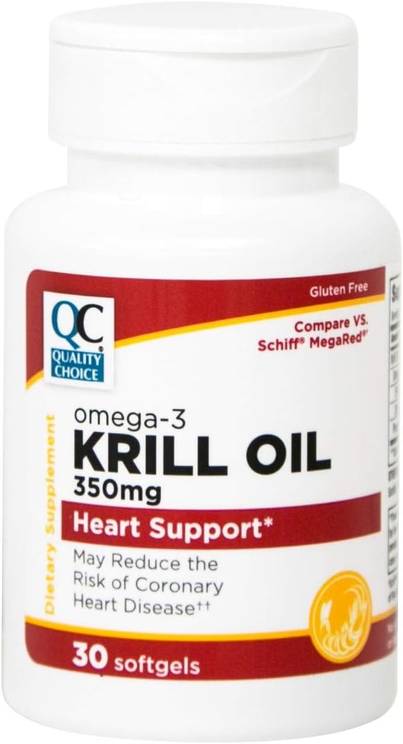 High-Quality Krill Oil Softgels - 350mg - 30 Count - Premium Omega-3 Supplement