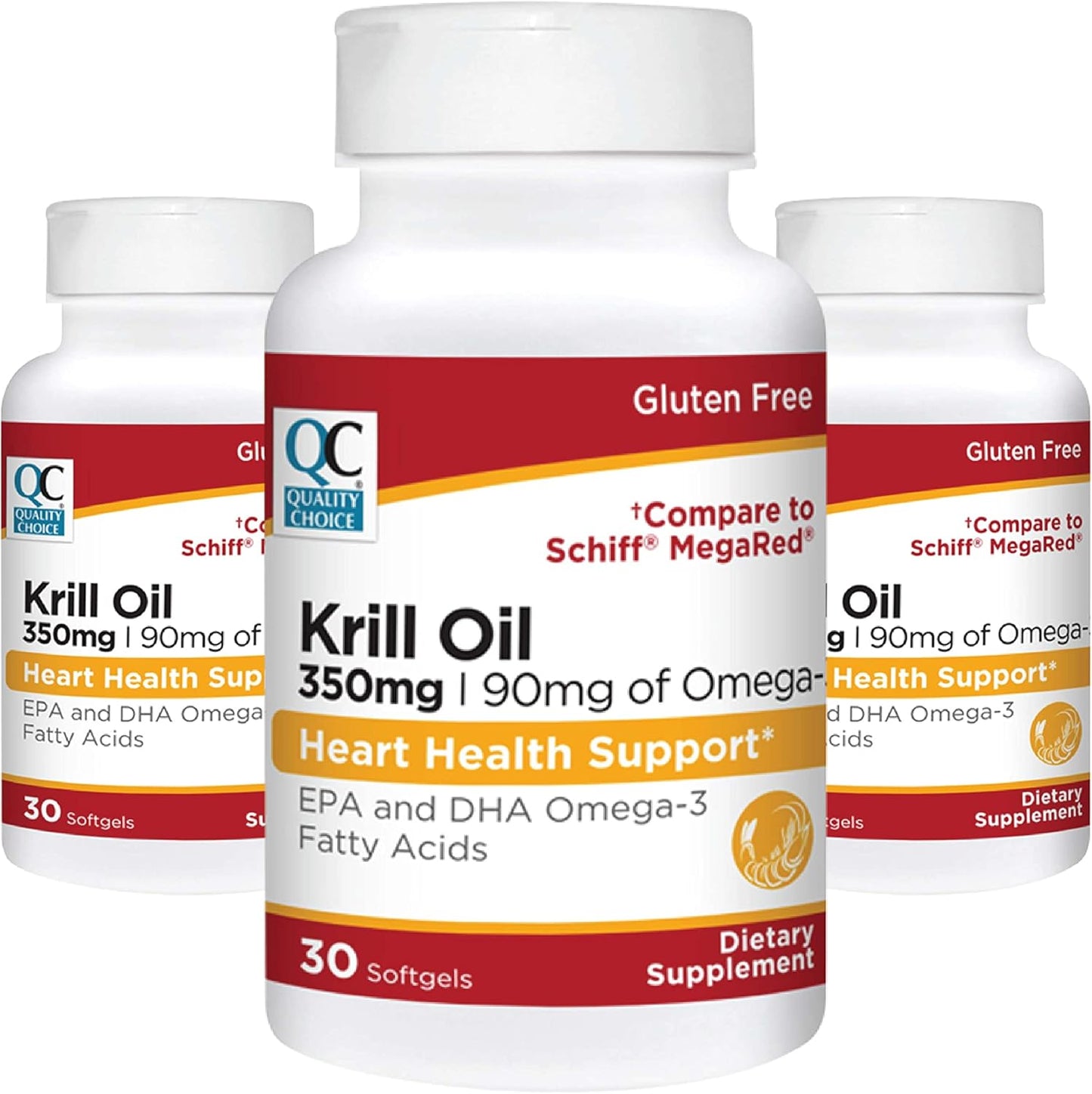 High-Quality Krill Oil Softgels - 350mg - 30 Count - Premium Omega-3 Supplement