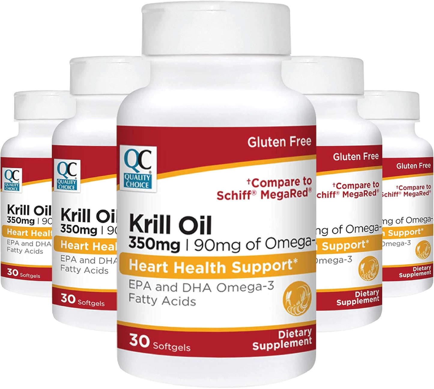 High-Quality Krill Oil Softgels - 350mg - 30 Count - Premium Omega-3 Supplement