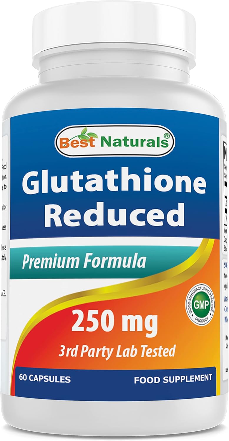 High-Quality L-Glutathione Supplement - 250mg, 60 Capsules