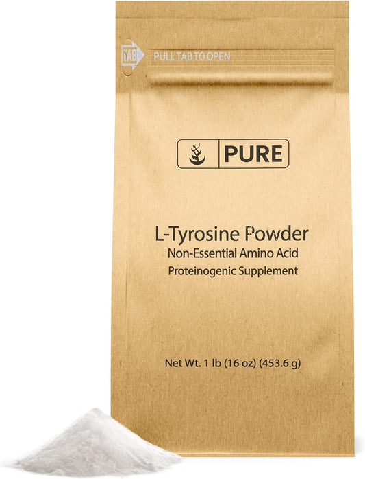 High-Quality L-Tyrosine Powder - 1lb, Pure Non-Essential Amino Acid Supplement