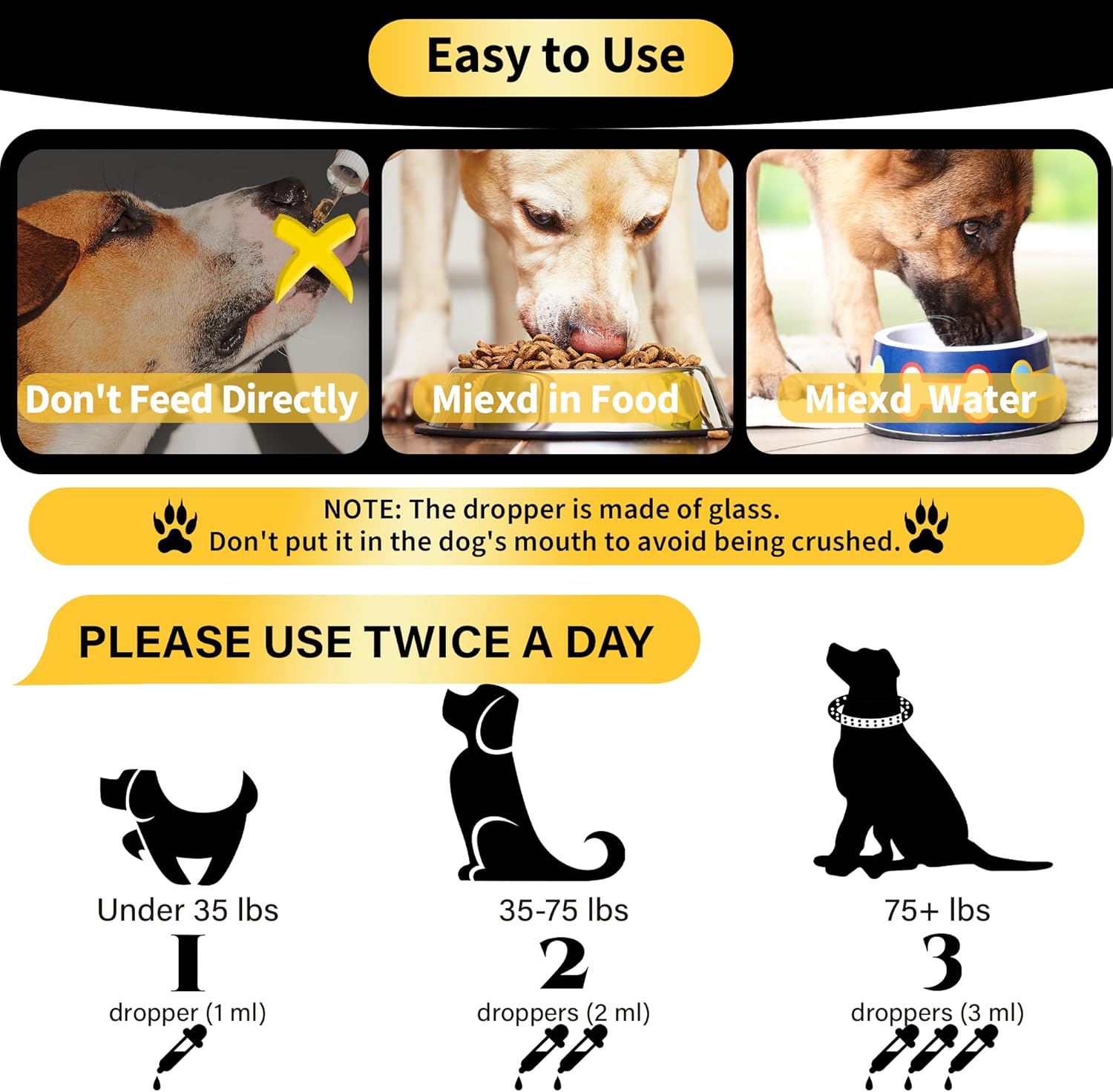 High-Quality Liquid Dog Multivitamin with 13 Essential Vitamins for Digestive, Immune, Skin, Coat, Bone, and Joint Health - 60ml Bottle for All Breeds and Ages