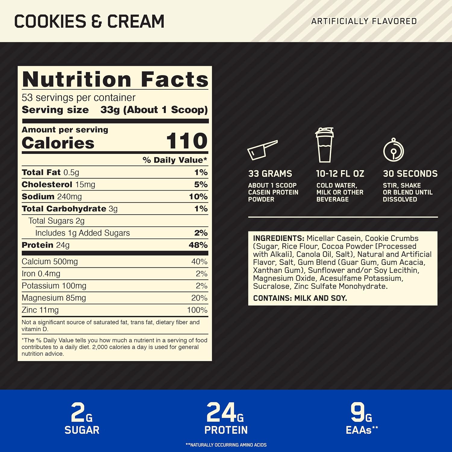 High-Quality Micellar Casein Protein Powder with ZMA for Muscle Recovery and Endurance - Ideal for Men and Women