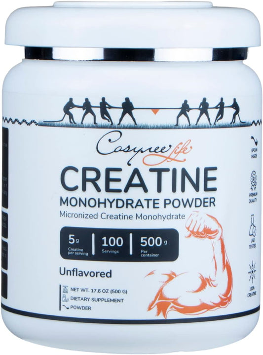 High-Quality Micronized Creatine Monohydrate Powder for Enhanced Energy and Lean Muscle Growth - 17.6oz (500g)