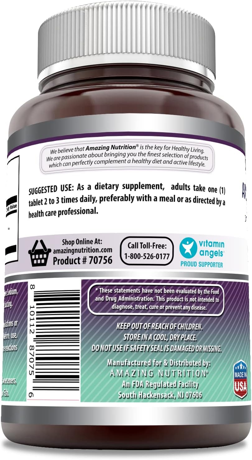 High-Quality MSM (Methylsulfonylmethane) Supplement | 1000 Mg per Serving | 400 Tablets | Non-GMO & Gluten-Free | Made in USA by Amazing Nutrition