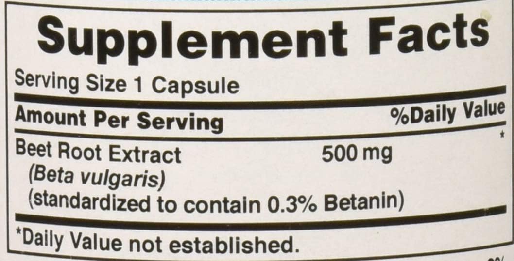 High-Quality Puritan's Pride Beet Root Extract Capsules - 500mg, 90 Count Bottle for Overall Wellness and Energy Boost
