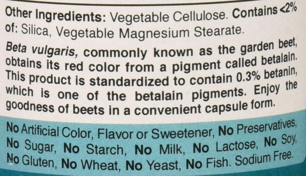 High-Quality Puritan's Pride Beet Root Extract Capsules - 500mg, 90 Count Bottle for Overall Wellness and Energy Boost