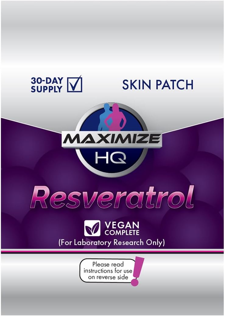 High-Quality Resveratrol Patches for Maximum Absorption - 8 Hour Time-Release Formula - Gluten-Free and Vegan-Friendly