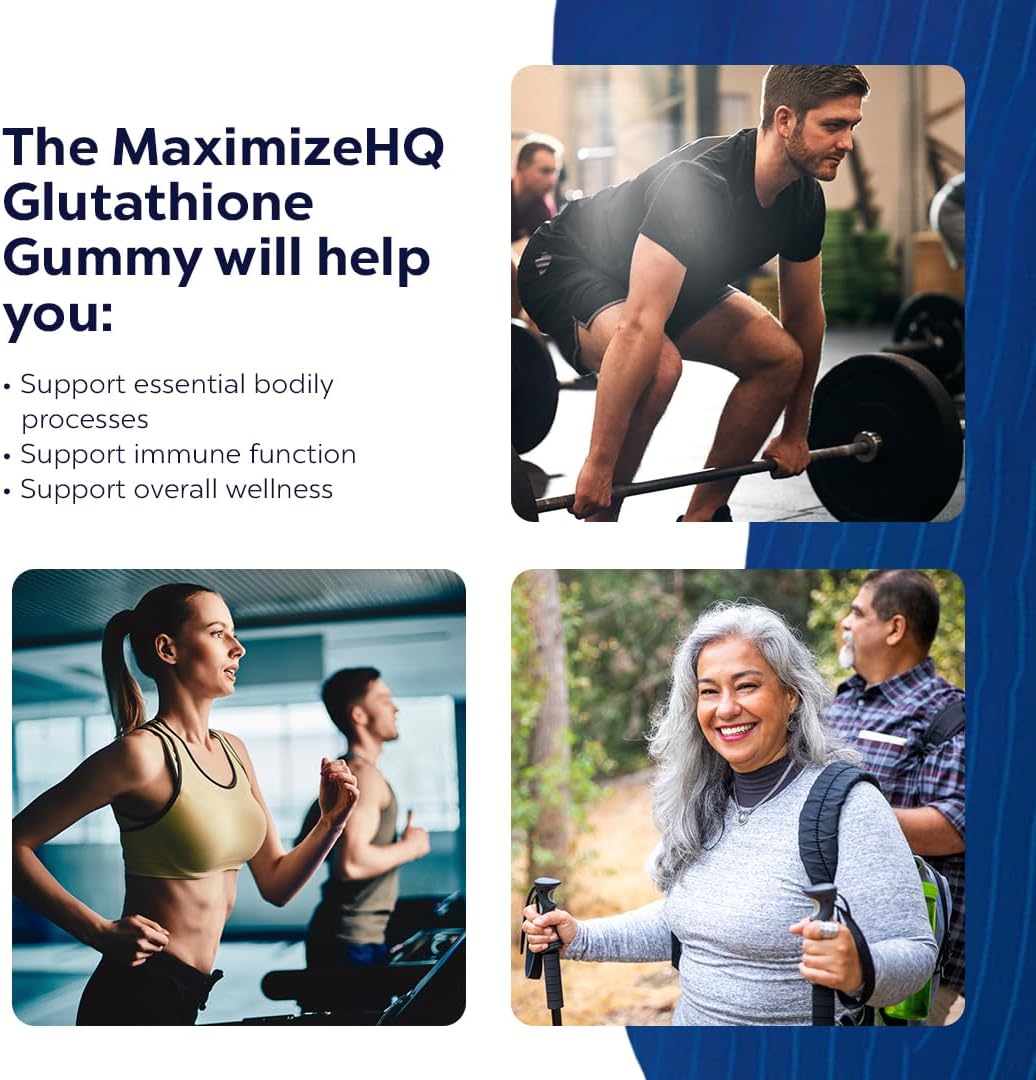 High-Quality Time-Release Glutathione Gummies with Fruit Juice Extract - Supports Vital Body Functions - Gluten-Free Formula
