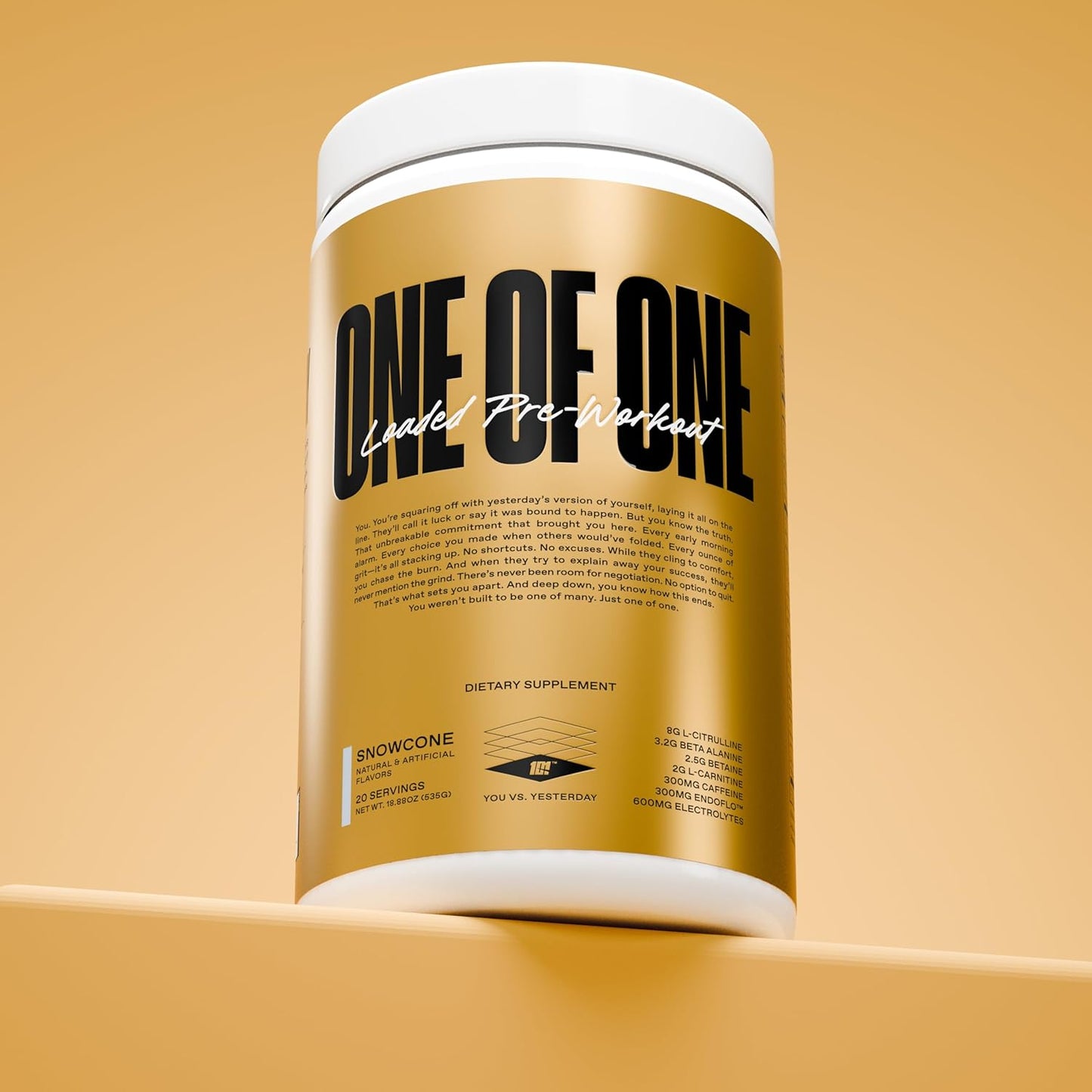 High-Stim Loaded Pre-Workout with EndoFlo™ & Alpha GPC for Energy & Focus, No Crash - Snow Cone Flavor