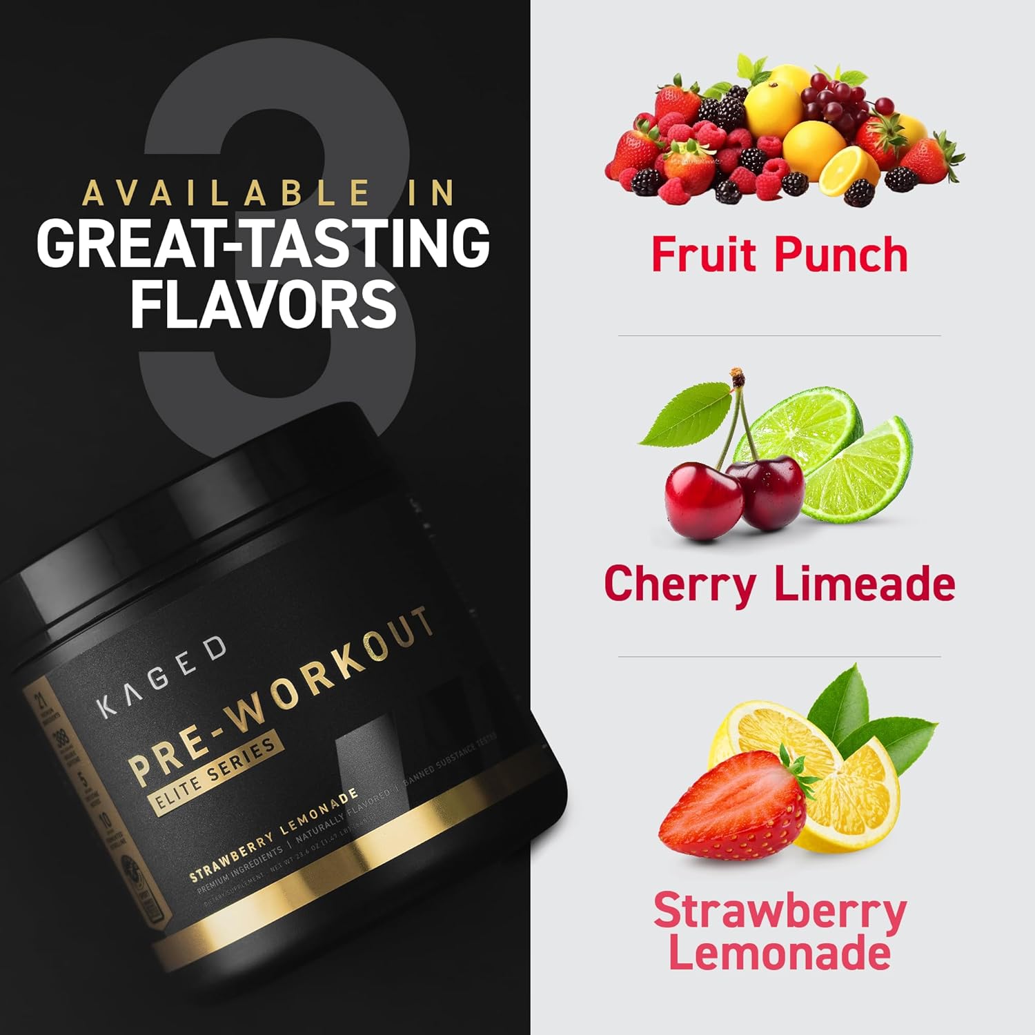 High Stimulant Kaged Pre Workout Powder for Men & Women - Energy & Focus Blend with L-Citrulline, Beta Alanine, Creatine, Organic Caffeine, Strawberry Lemonade Flavor - BoostGo Australia