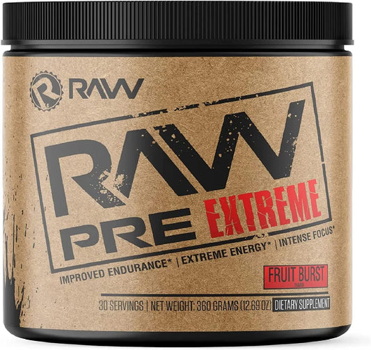 High Stimulant Preworkout Powder Drink for Extreme Energy, Focus, and Endurance - Fruit Burst Flavor - 30 Servings