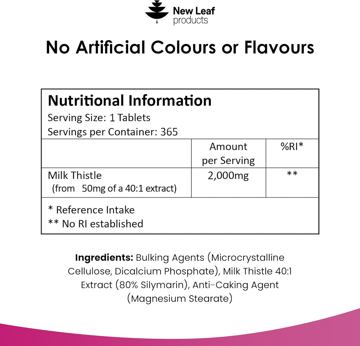 High Strength 80% Silymarin Milk Thistle Supplement 2000mg - 1 Year Supply - Liver Cleanse Detox Tablets - Vegan & Gluten-Free - GMO-Free